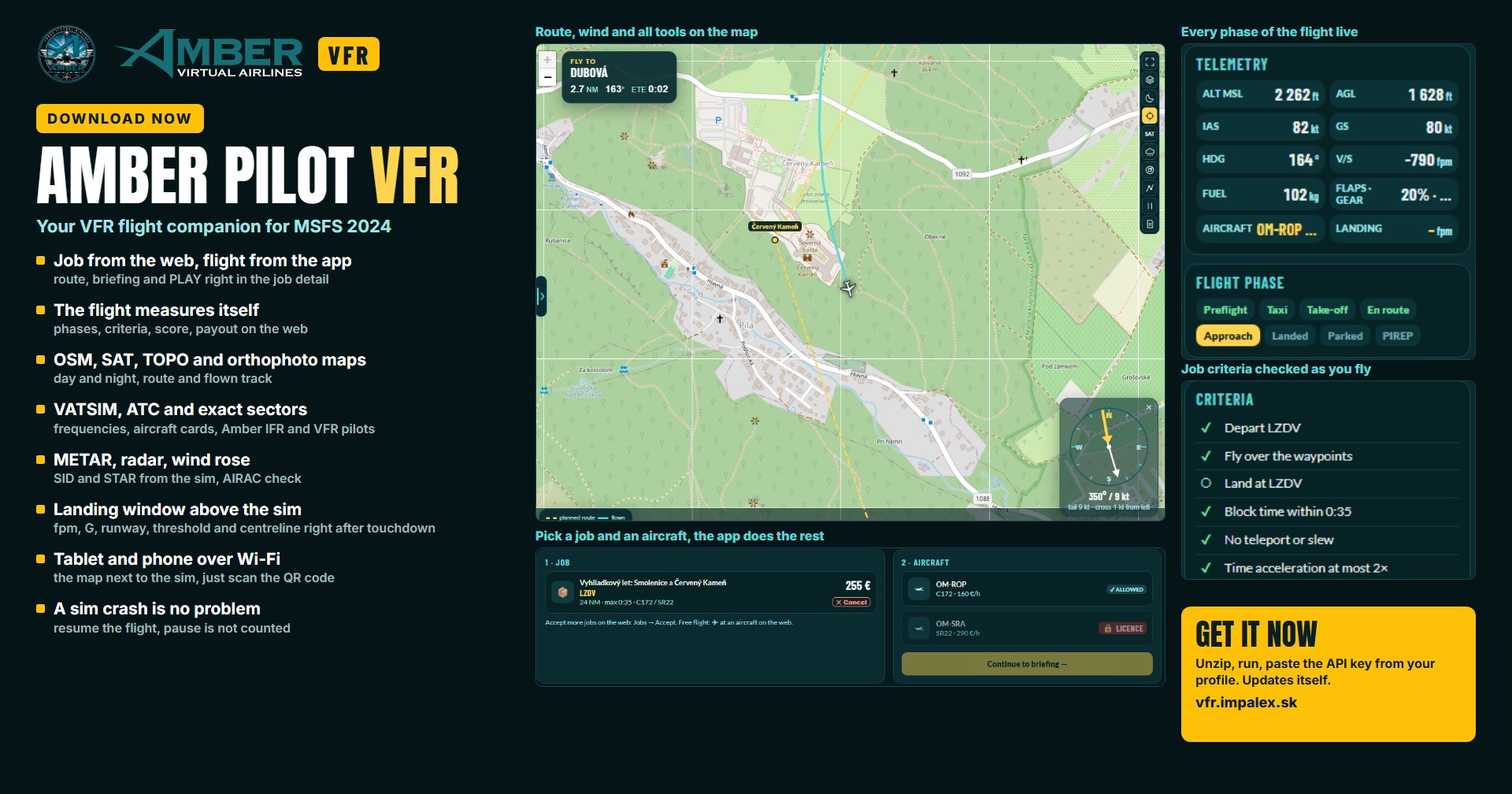 Amber Pilot VFR